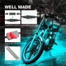 Motorcycle LED Strip Lights Kit with Brake Light Function — Smart Bike Light, Car replacementparts