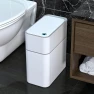 Small Bathroom Trash Can with Lid — Smart Trash Can, MOPALL