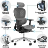 Превью Ergonomic Office Chair with Adjustable Lumbar Support and Seat Depth — Smart Chairs, PatioMage