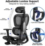 Превью Ergonomic Office Chair with Adjustable Lumbar Support and Seat Depth — Smart Chairs, PatioMage