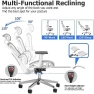 Превью Ergonomic Office Chair with Adjustable Lumbar Support and Seat Depth — Smart Chairs, PatioMage