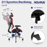 Превью Ergonomic Office Chair with Lumbar Support, Adjustable Armrests, Headrest, and Wheels — Smart Chairs, Nouhaus