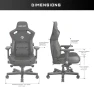 Превью Large Gaming Chair for Adults - Ergonomic Brown PVC Leather Gaming Seat with Lumbar Support, Comfortable Office Chair... — Smart Chairs, Anda Seat