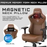 Превью Large Gaming Chair for Adults - Ergonomic Brown PVC Leather Gaming Seat with Lumbar Support, Comfortable Office Chair... — Smart Chairs, Anda Seat