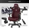 Превью Large Gaming Chair for Adults - Ergonomic Maroon PVC Leather Gaming Seat with Lumbar Support, Comfortable Office Chair... — Smart Chairs, Anda Seat