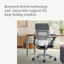 Превью Office Chair with Wheels for Carpet - Ergonomic Work Chair - Comfortable - Intuitive-to-Adjust for Desk - 360-Degree... — Smart Chairs, Steelcase