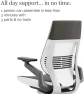 Превью Office Chair with Wheels for Carpet - Ergonomic Work Chair - Comfortable - Intuitive-to-Adjust for Desk - 360-Degree... — Smart Chairs, Steelcase