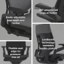 Превью Office Chair with Wheels for Carpet - Ergonomic Work Chair - Comfortable - Intuitive-to-Adjust for Desk - 360-Degree... — Smart Chairs, Steelcase
