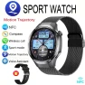 Sports Smart Watch with GPS, Compass, Altimeter, Waterproof, Bluetooth Call, NFC, Silicone and Mesh Steel Strap in Black — Smart Watch, Zodvboz