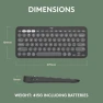 Превью Multi-Device Bluetooth Wireless Keyboard with Customizable Shortcuts — Bluetooth Keyboard, Logitech