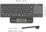 Превью Universal Backlit Bluetooth Touch TV Keyboard with Touchpad — Bluetooth Keyboard, Arteck