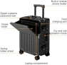 Превью Zipperless Luggage, Aviation Certified, Polycarbonate Aluminum Hardshell, Expandable Carry-On with Spinner Wheels — Smart Luggage, AIWEINY