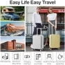 Превью Carry On Luggage with Cup Phone Holder and Charger Hard Shell Suitcase — Smart Luggage, mixi