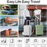 Превью Carry On Luggage with Cup Phone Holder and Charger Hard Shell Suitcases with Spinner Wheels — Smart Luggage, mixi