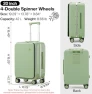 Превью Carry On Luggage with Cup Phone Holder and Charger Hard Shell Suitcases with Spinner Wheels — Smart Luggage, mixi