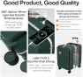 Превью Carry On Luggage with Cup Phone Holder and Charger Hard Shell Suitcases with Spinner Wheels — Smart Luggage, mixi