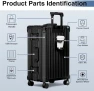 Превью No Zipper Carry On Luggage with Wheels — Smart Luggage, Krute