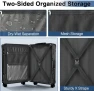 Превью No Zipper Carry On Luggage with Wheels — Smart Luggage, Krute