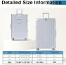 Превью No Zipper Luggage Set 2 Pieces Aluminum Frame PC Hard Shell Zipperless Suitcase Set With Wheels TSA Lock Carry On and... — Smart Luggage, Krute