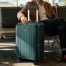 Превью Top Opening Carry-On Luggage with Cup Holder, Phone Holder, USB Port, Expandable Hard Shell — Smart Luggage, CASELLY