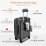 Превью Top Opening Expandable Hard Shell Carry-On Suitcase — Smart Luggage, CASELLY