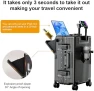 Превью Zipperless Luggage, Aviation Certified, Polycarbonate Aluminum Hardshell, Expandable Carry-On with Spinner Wheels — Smart Luggage, AIWEINY