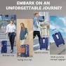 Превью Carry On Luggage with Cup Holder and USB Port, Expandable Capacity, Smart Suitcase with Anti Slip Wheels and Handbag, 3... — Smart Luggage, Joyway