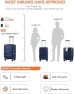 Превью Carry On Luggage with Cup Holder, USB Charge, and Spinner Wheels — Smart Luggage, ISLAND ELEPHANT