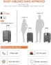 Превью Carry On Luggage with Cup Holder, USB Charge, Side Pothook, 360° Spinner Wheels, TSA Lock — Smart Luggage, ISLAND ELEPHANT