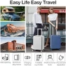 Превью Carry On Luggage with Cup Phone Holder and Charger Hard Shell Suitcases with Spinner Wheels — Smart Luggage, mixi