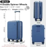Превью Carry On Luggage with Cup Phone Holder and Charger Hard Shell Suitcases with Spinner Wheels — Smart Luggage, mixi