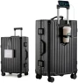 Превью Hard Shell Carry On Luggage with Aluminum Frame — Smart Luggage, HotWay