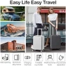 Превью Large Checked Luggage with Cup Phone Holder and Charger Hard Shell Suitcases with Spinner Wheels — Smart Luggage, mixi