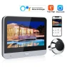 Wide Angle Door Peephole Camera with Motion Detection — Security Camera, Tuya