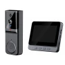 Smart Visual Doorbell Set with Display Screen — Security Camera