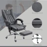 Превью 6 Point Vibration Massage Office Chair with Heat, Adjustable Height, Reclining Backrest and Retractable Footrest — Smart Chairs, Vinsetto