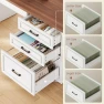 Превью Farmhouse L Shaped Electric Standing Desk with Drawers and Shelves — Standing Desk, SEDETA