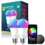 Превью Color Changing Dimmable Smart WiFi and Bluetooth Light Bulbs — Smart Light Bulb, Meliya