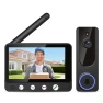 Превью Wireless Doorbell Camera Video Intercom System with Indoor Visual Base Station — Video Doorbell, Daxadripo
