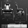 Превью Big and Tall Gaming Chair with Footrest, Massage Lumbar Support, and Wide Seat — Smart Chairs, Meilocar