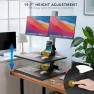 Превью Double Monitor Electric Standing Desk Converter — Standing Desk, Mount-It!