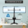 Превью Double Monitor Electric Standing Desk Converter — Standing Desk, Mount-It!