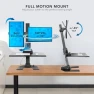 Превью Double Monitor Electric Standing Desk Converter — Standing Desk, Mount-It!