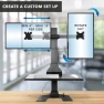 Превью Double Monitor Electric Standing Desk Converter — Standing Desk, Mount-It!