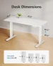 Превью Electric Standing Desk with One-Piece Desktop — Standing Desk, HUANUO
