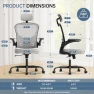 Превью Ergonomic Desk Chair with High Back, Flip-up Armrests — Smart Chairs, Synorla