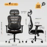 Превью Ergonomic Mesh Office Chair with 3D Adjustable Lumbar Support and 3D Armrests — Smart Chairs, HOLLUDLE