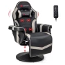 Превью Gaming Chair with Massage, Reclining Backrest, and Retractable Footrest — Smart Chairs, Goplus