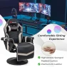 Превью Gaming Chair with Massage, Reclining Backrest, and Retractable Footrest — Smart Chairs, Goplus