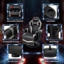 Превью Gaming Chair with Massage, Reclining Backrest, and Retractable Footrest — Smart Chairs, Goplus